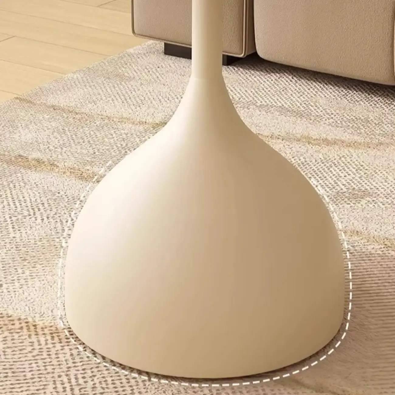 Classic Glass Pedestal Base Circular Chairside Table - Table Only Image - 10