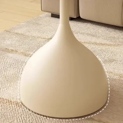 Classic Glass Pedestal Base Circular Chairside Table - Table Only Image - 10