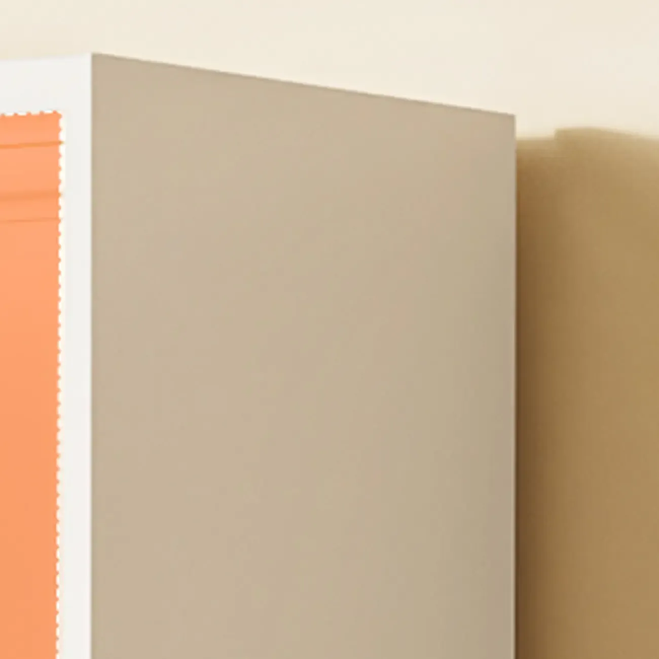 Narrow White Wooden Closed Back Tall Bookshelves Image - 12