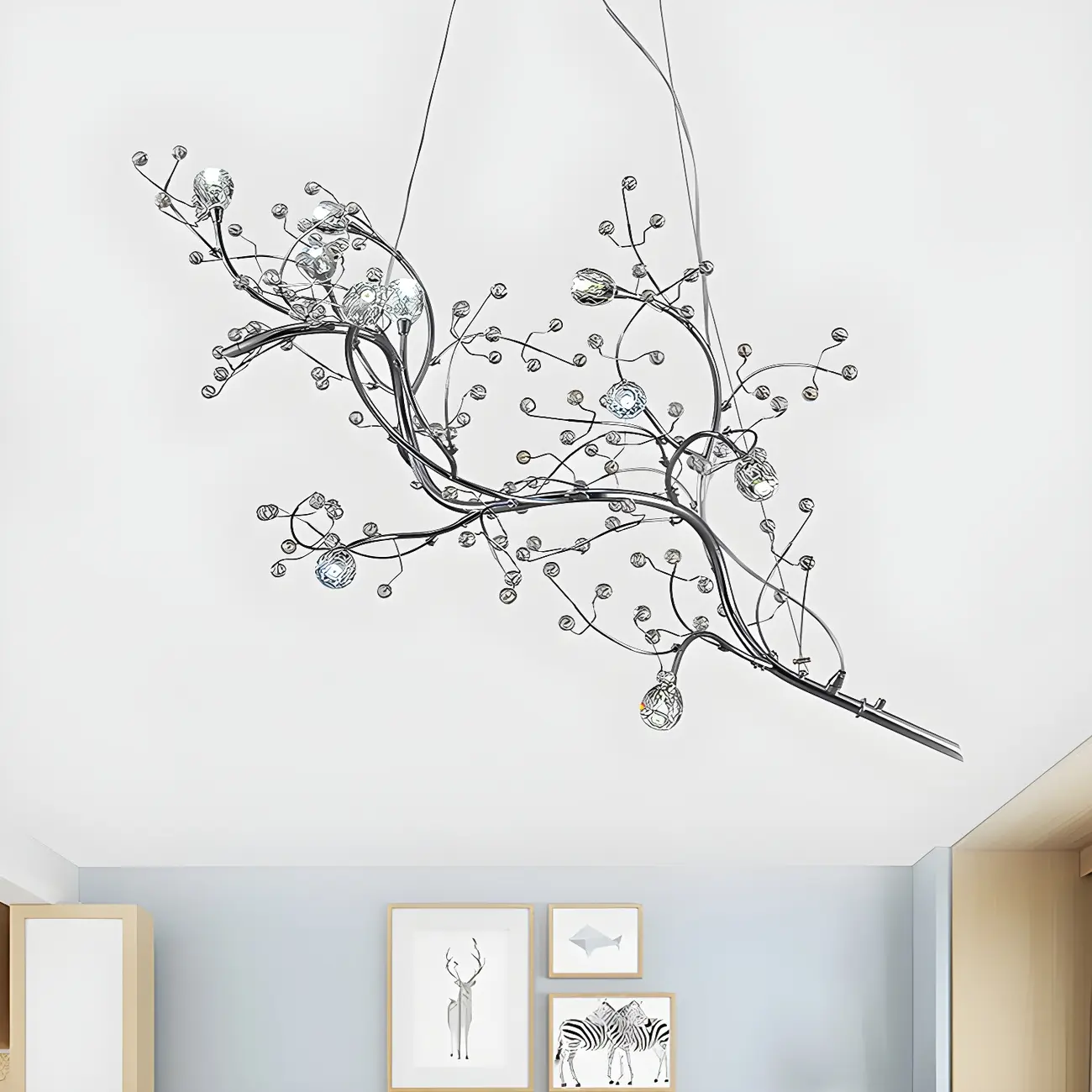 Modern Metal Branch LED Pendant Chandelier Image - 4 | homeyfad