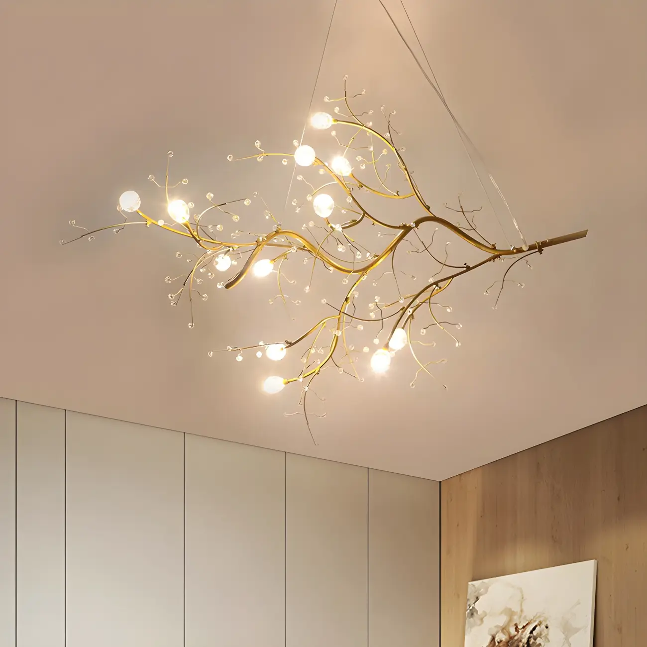 Modern Metal Branch LED Pendant Chandelier Image - 3 | homeyfad