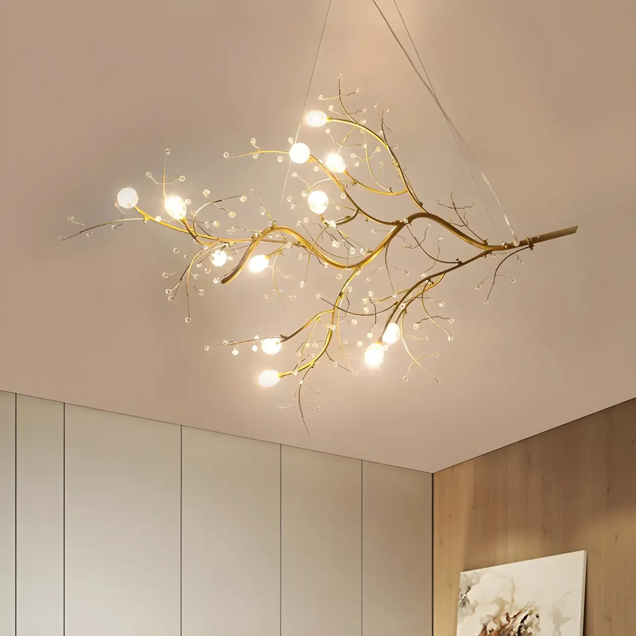 Modern Metal Branch LED Pendant Chandelier Image - 3