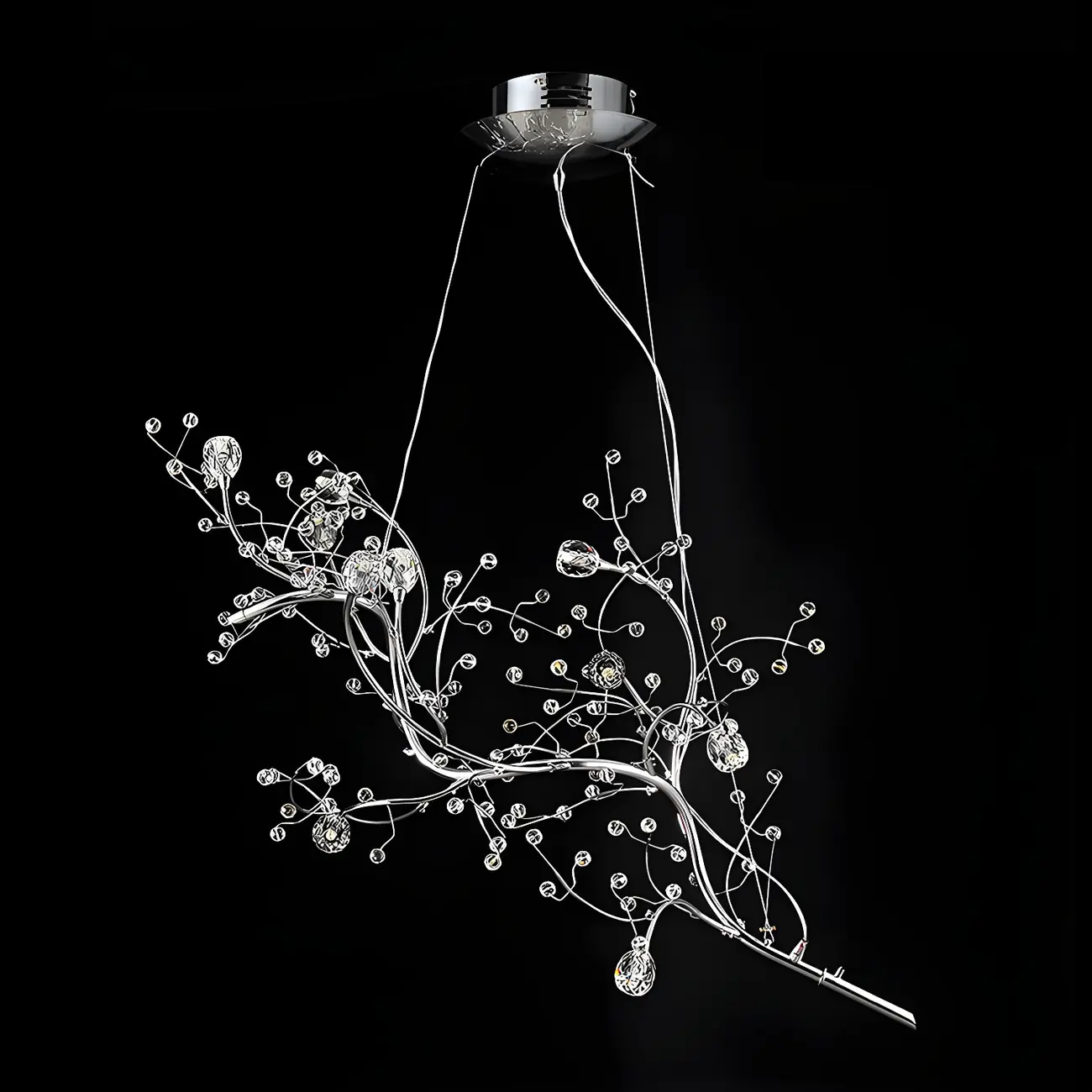 Modern Metal Branch LED Pendant Chandelier Image - 6 | homeyfad