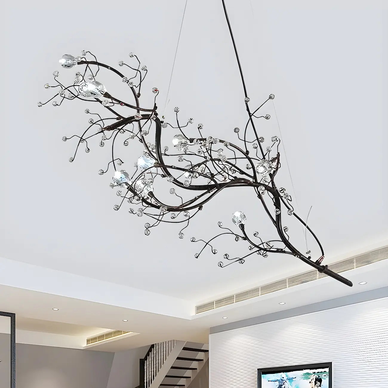 Modern Metal Branch LED Pendant Chandelier Image - 2 | homeyfad