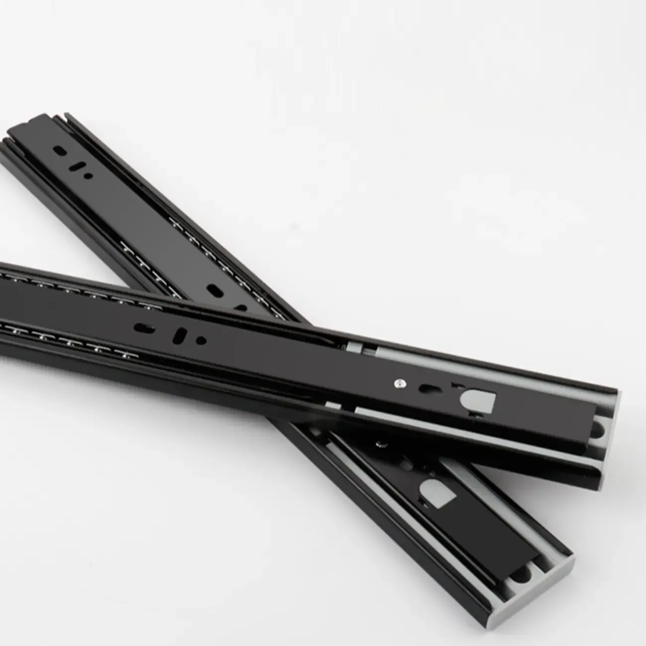 Modern Narrow Wooden Nightstand with 3 Drawers Image - 16