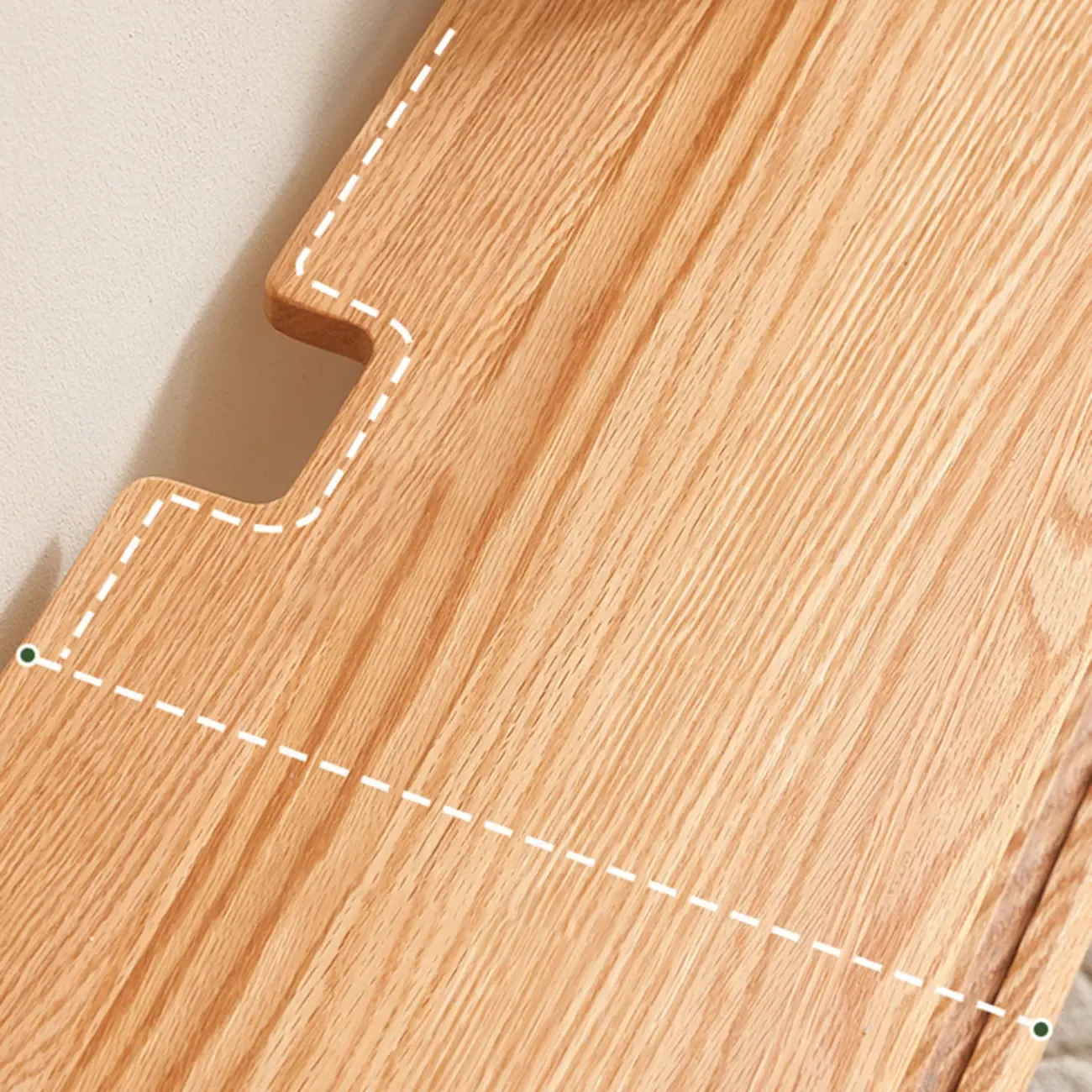 Natural Wood Wall Mount TV Stand Entertainment Center Image - 10