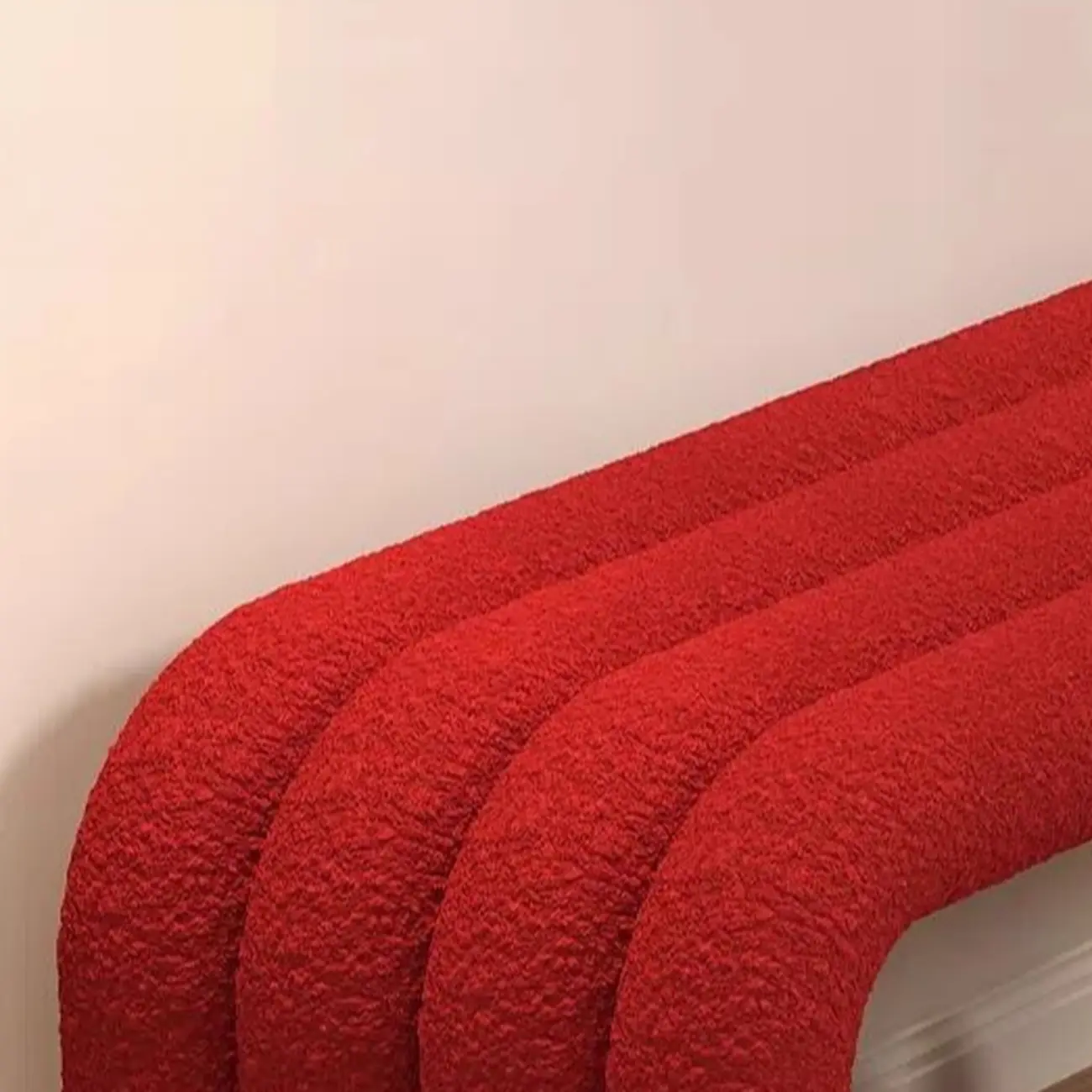 Modern Black Suede Fabric Tubular Entryway Bench Image - 11 | homeyfad