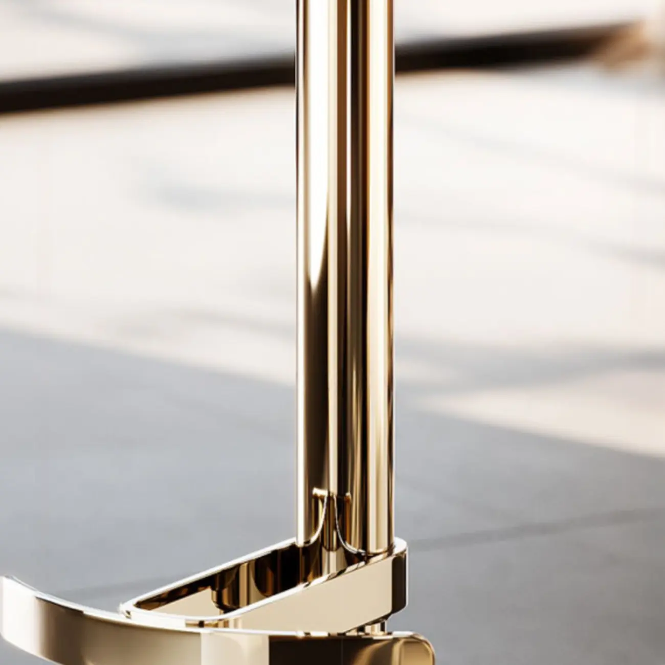 Luxury Adjustable Height Leather Bar Stool Gold Pedestal Image - 8 | homeyfad