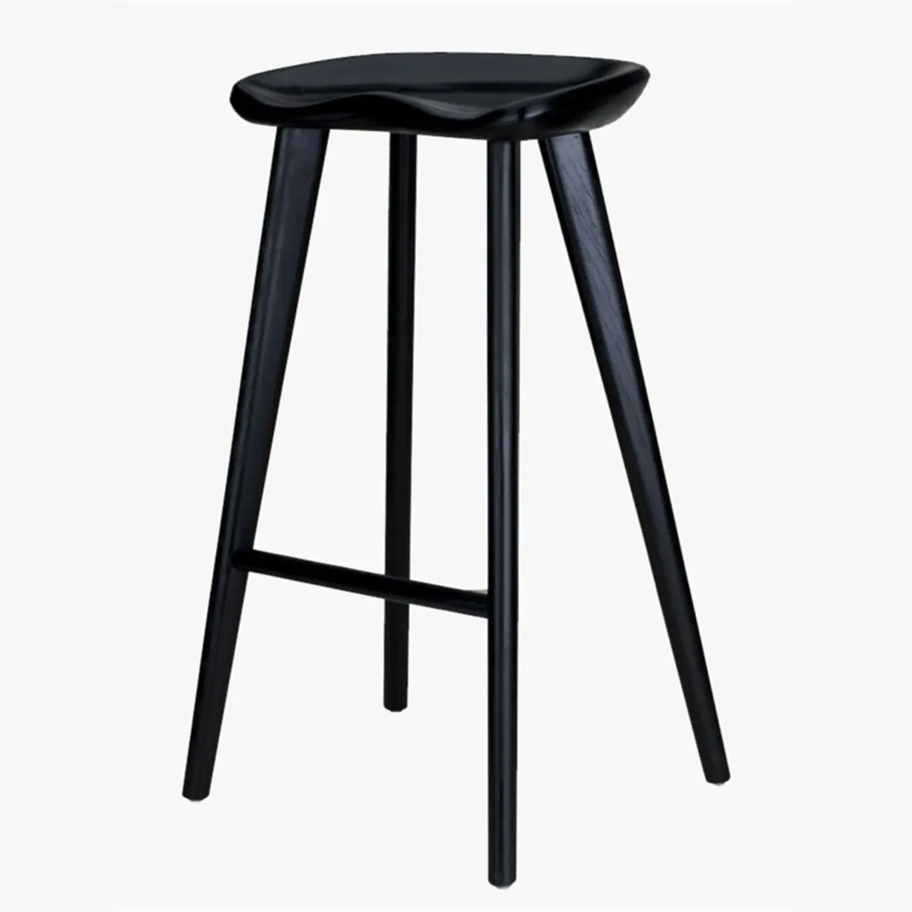 Bar Height Backless Wood Scandinavian Bar Stools Image - 2 | homeyfad