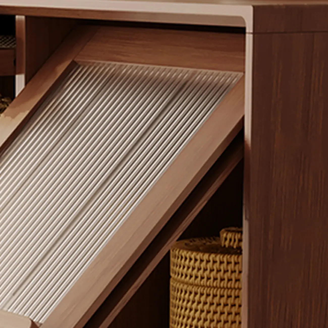 Elegant Rubberwood Modern Vertical Bookcase With Cabinets Image - 17 | homeyfad