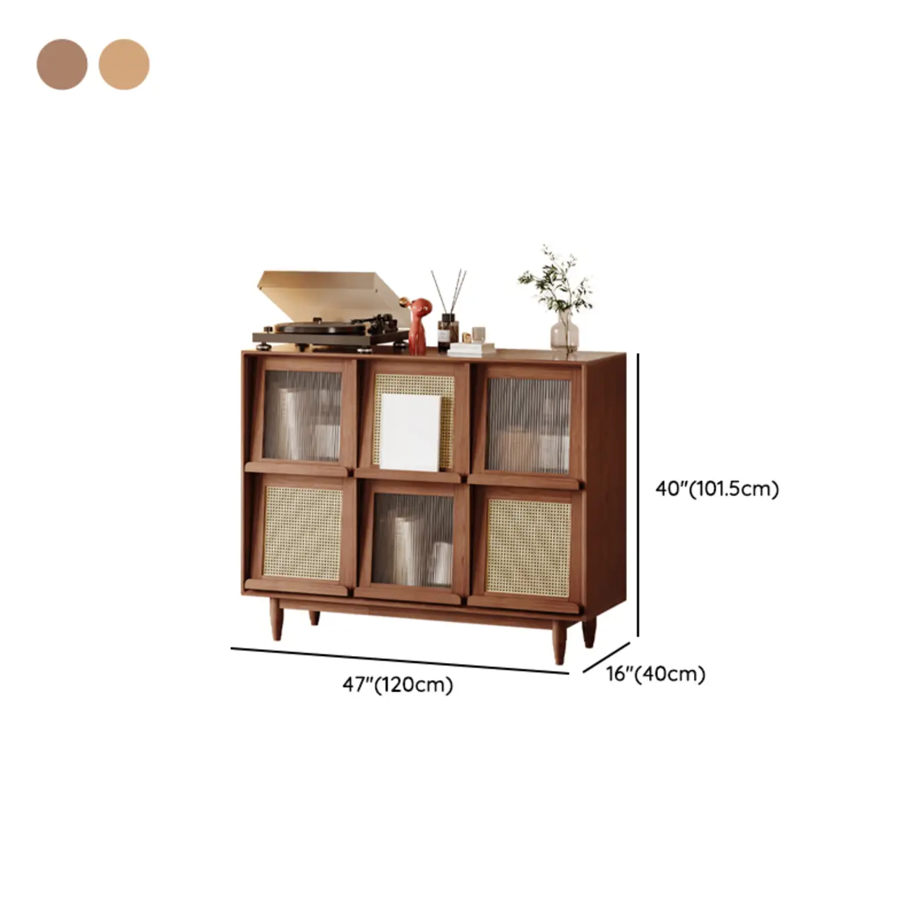 Elegant Rubberwood Modern Vertical Bookcase With Cabinets Image - 21 | homeyfad