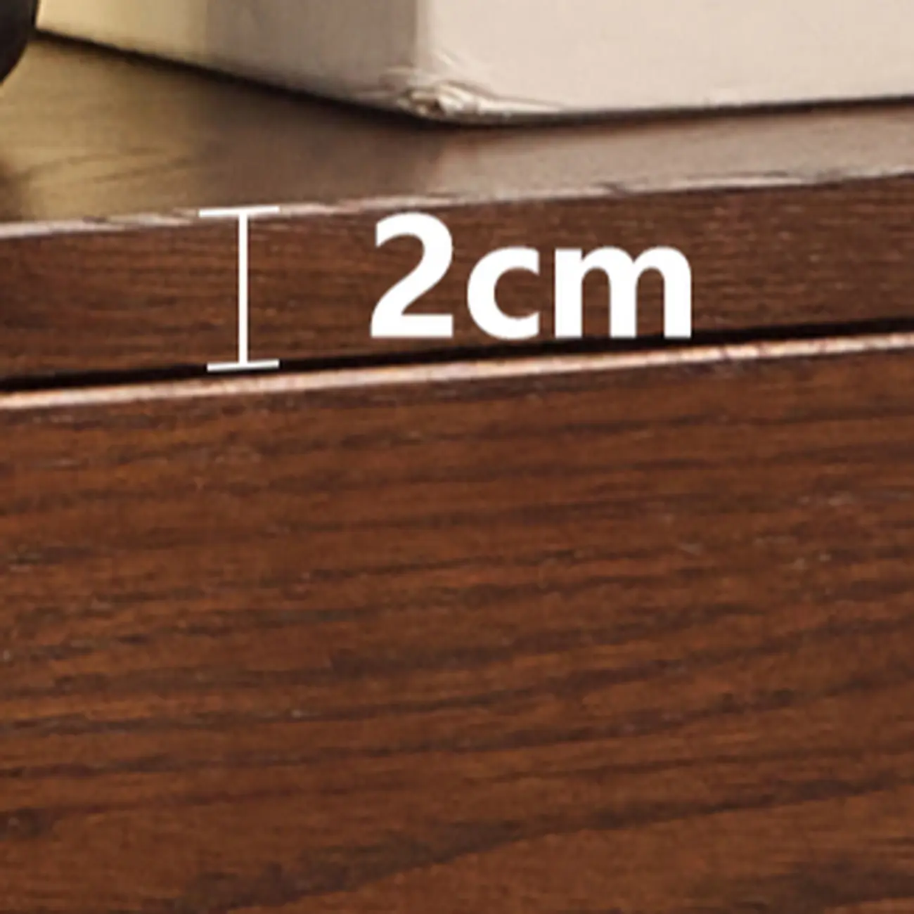 Horizontal Oak Wood Closed Back Bookcase With Drawers Image - 13 | homeyfad