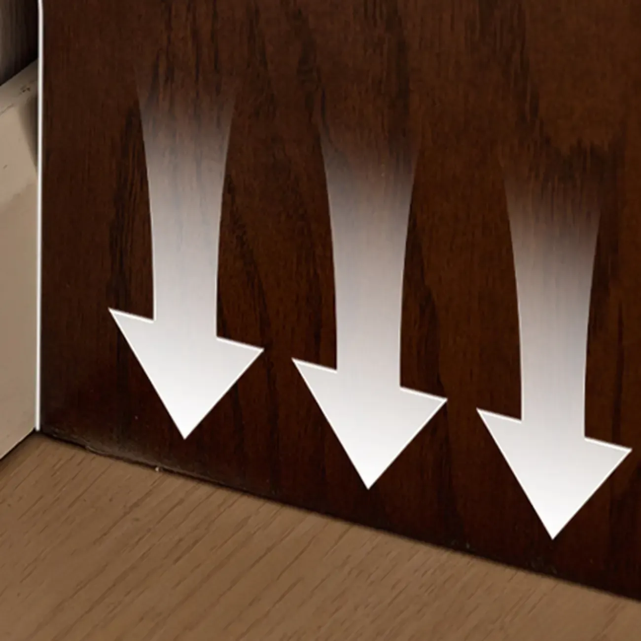 Horizontal Oak Wood Closed Back Bookcase With Drawers Image - 15