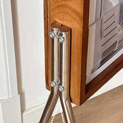 Modern Closed Back Vertical Wood Barrister Bookcase Image - 6