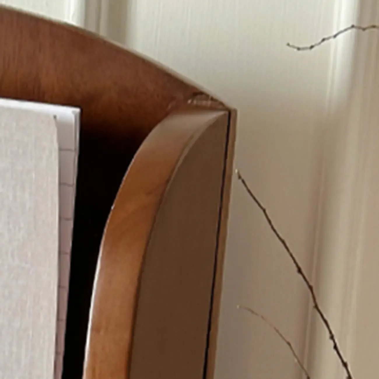 Modern Closed Back Vertical Wood Barrister Bookcase Image - 12