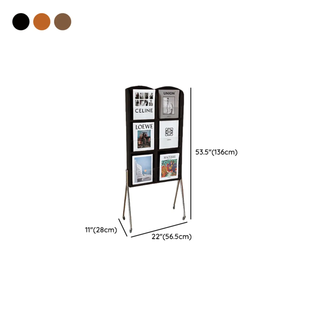 Modern Closed Back Vertical Wood Barrister Bookcase #size | homeyfad