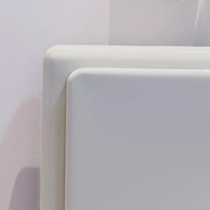 Scandinavian 3 Drawers Wood Nightstand with Legs Image - 6