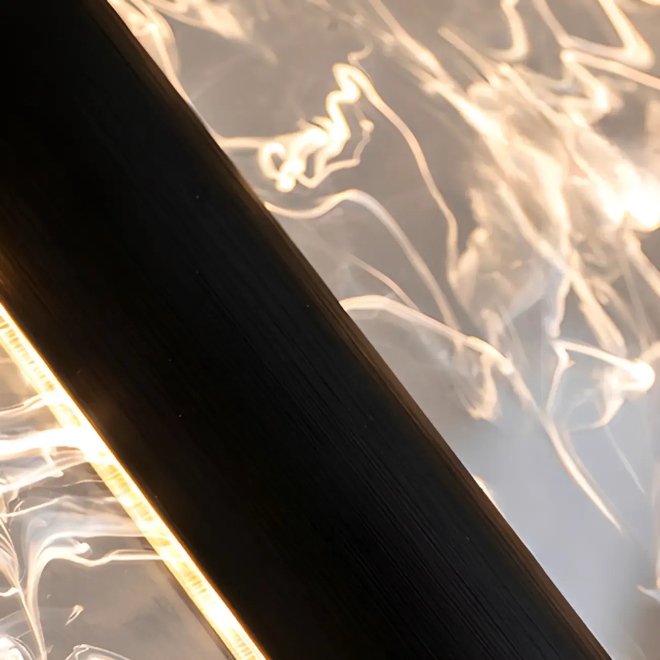 Round Modern Metal Acrylic Pendant Light For Bedroom Image - 6