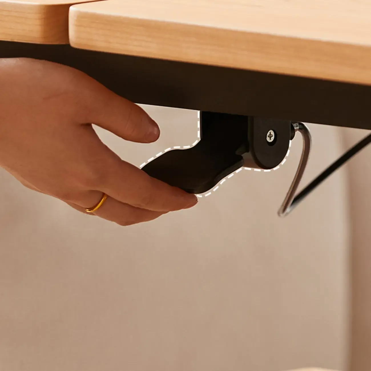 Square Adjustable Folding Laptop Wooden Coffee Table Image - 6