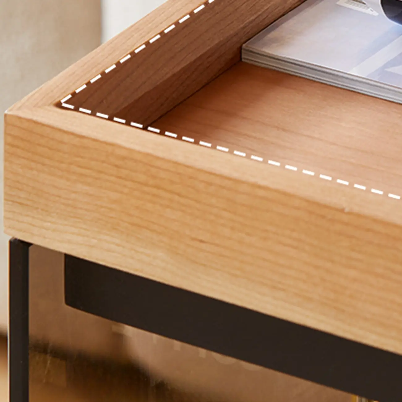 Square Adjustable Folding Laptop Wooden Coffee Table Image - 11 | homeyfad