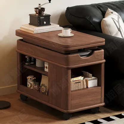 Lift Top Wood Multifunctional Coffee Table For Apartment Image - 6