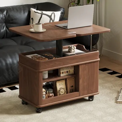 Lift Top Wood Multifunctional Coffee Table For Apartment Image - 7