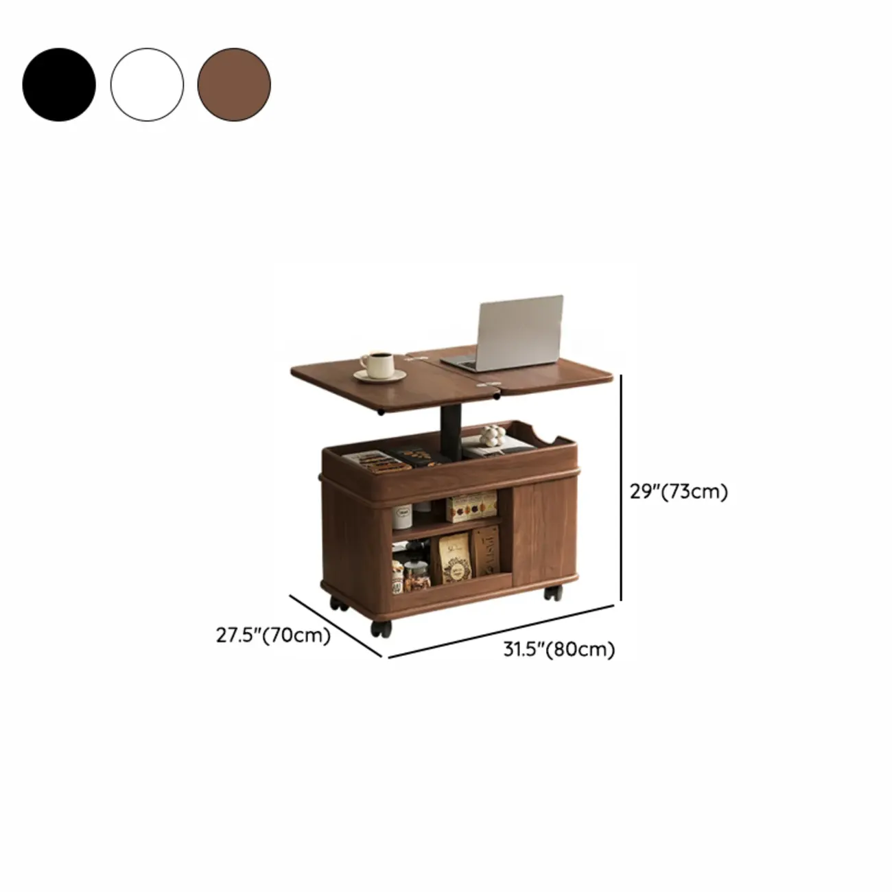 Lift Top Wood Multifunctional Coffee Table For Apartment #size | homeyfad