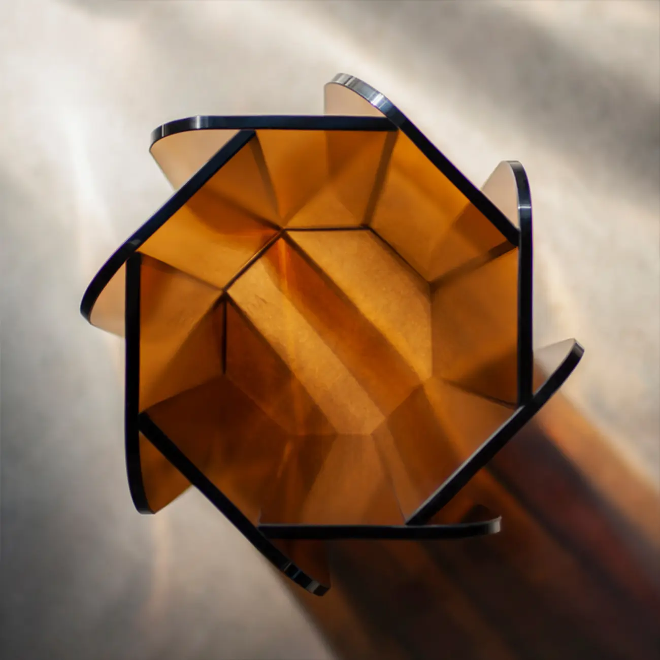 Postmodern Geometric Glass Top Coffee Table Acrylic Base Image - 6 | homeyfad