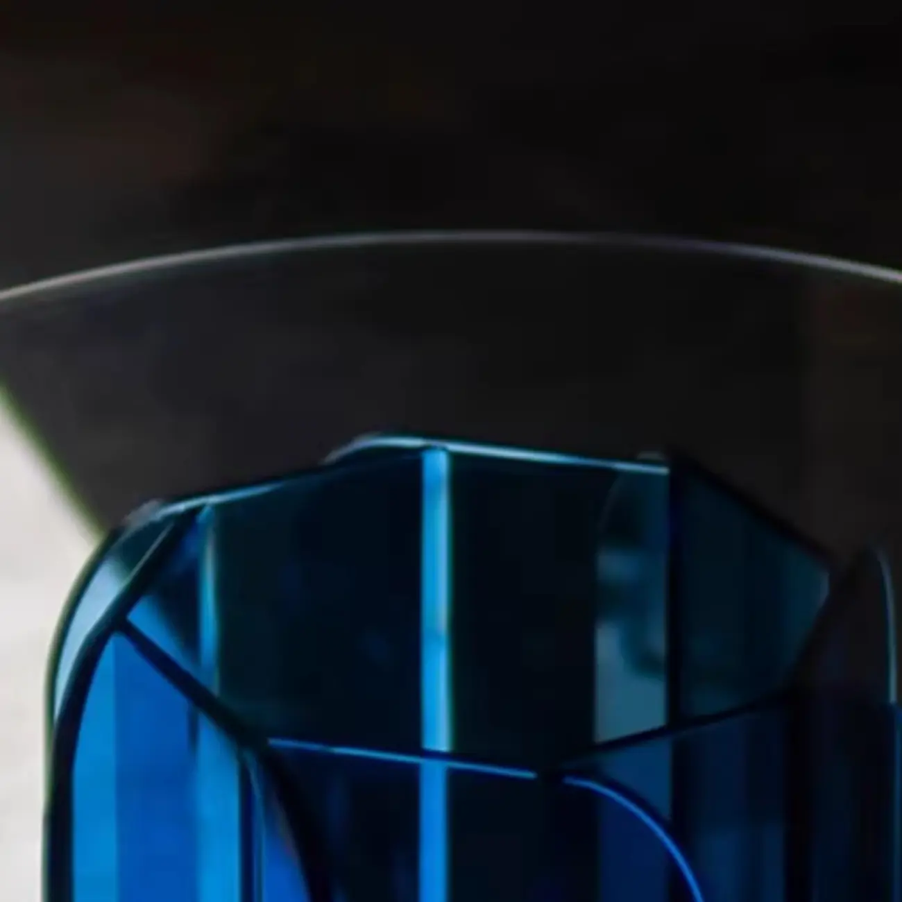 Postmodern Geometric Glass Top Coffee Table Acrylic Base Image - 8 | homeyfad