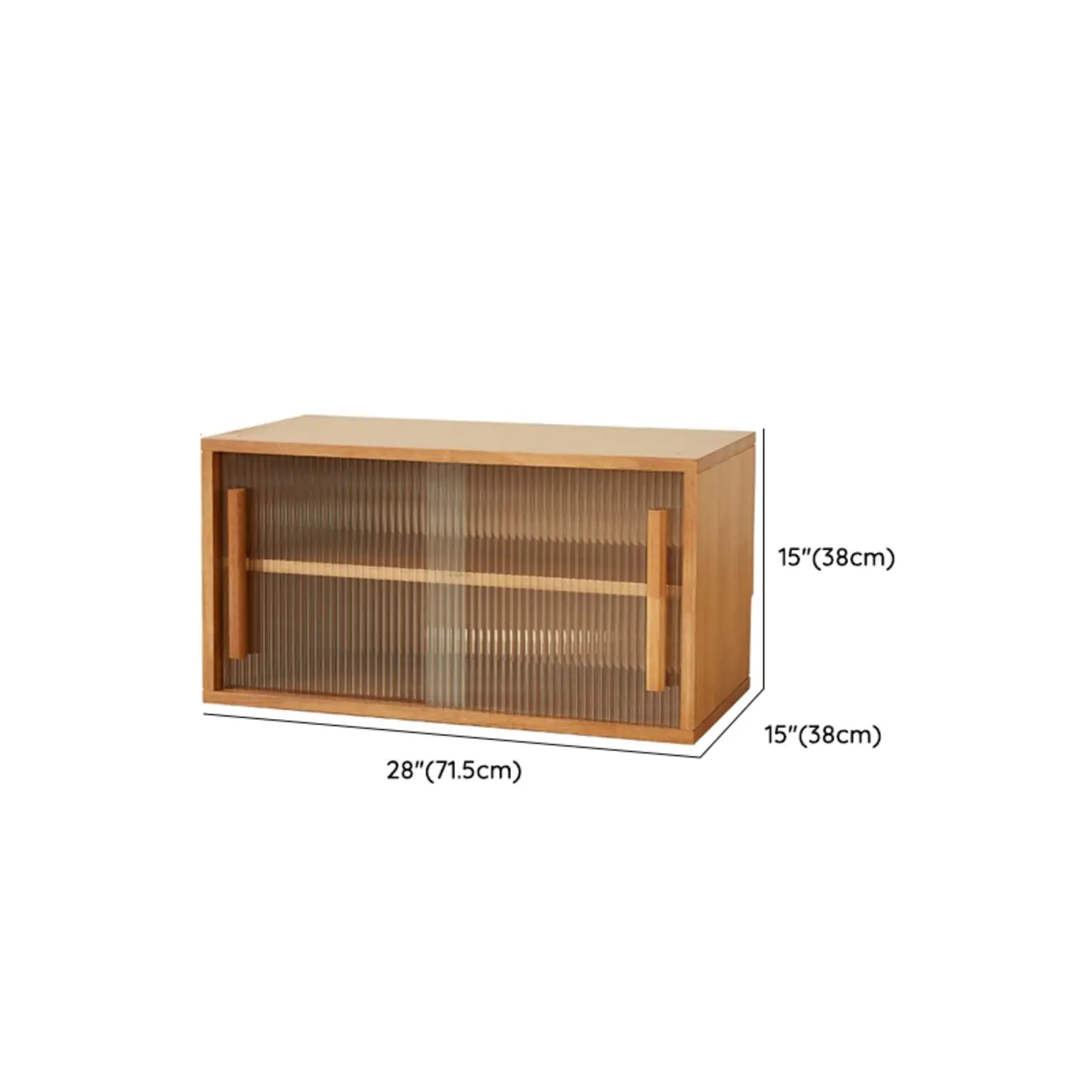 Cocoa Solid Wood Modern Small Horizontal Bookcase #size | homeyfad