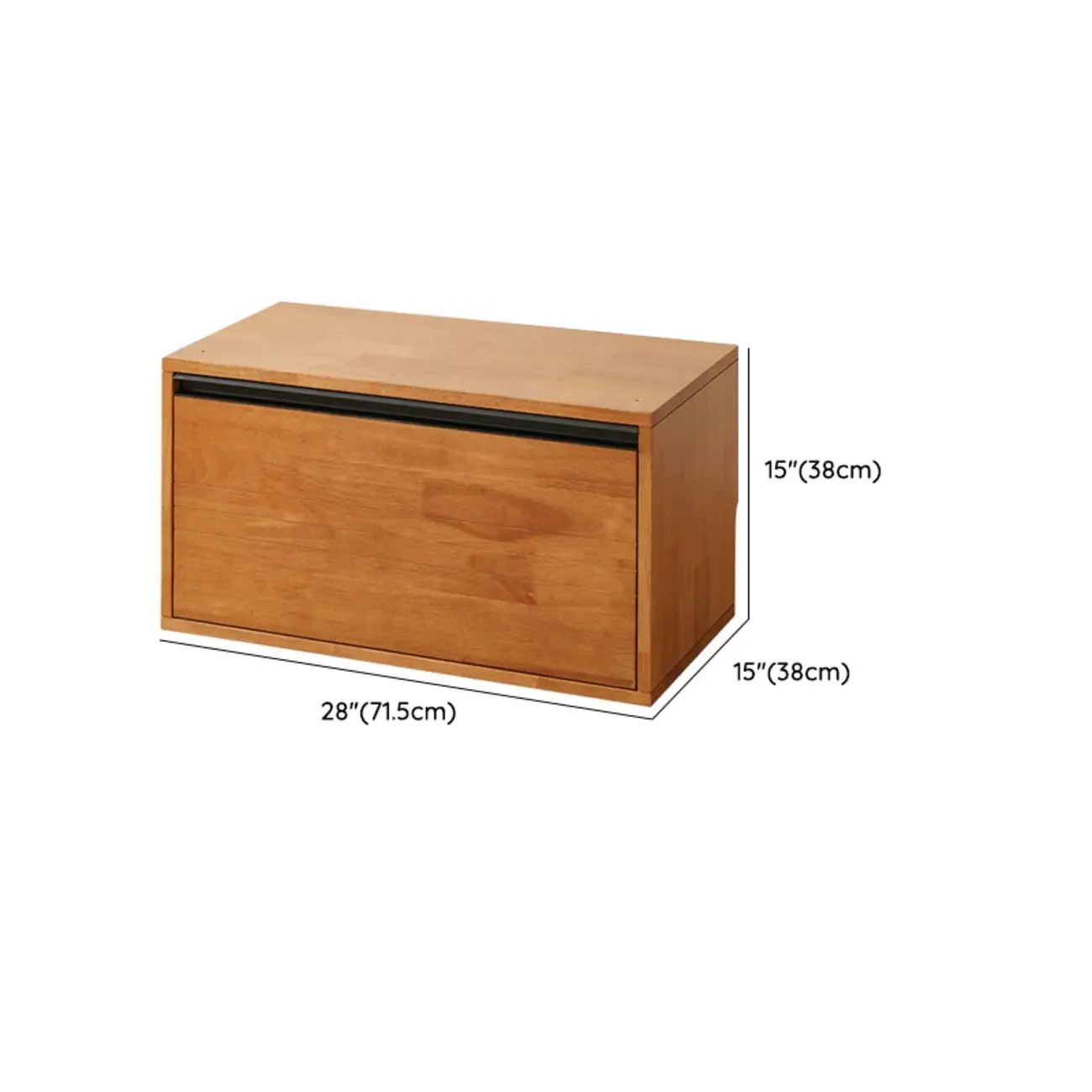 Cocoa Solid Wood Modern Small Horizontal Bookcase Image - 12 | homeyfad