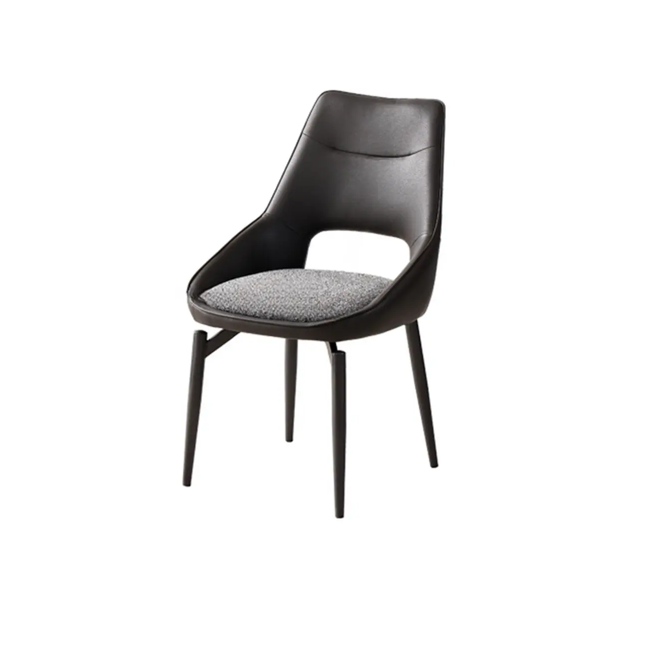 Modern Upholstered Open Back Armless Dining Chair Image - 3 | homeyfad