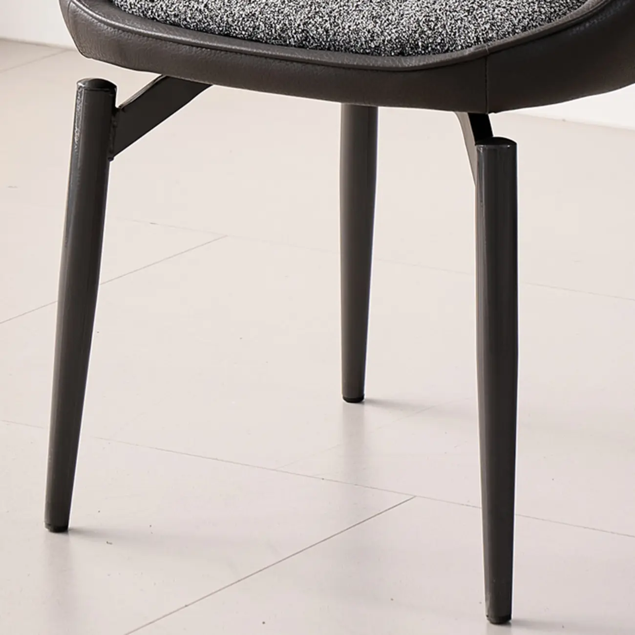Modern Upholstered Open Back Armless Dining Chair Image - 9 | homeyfad