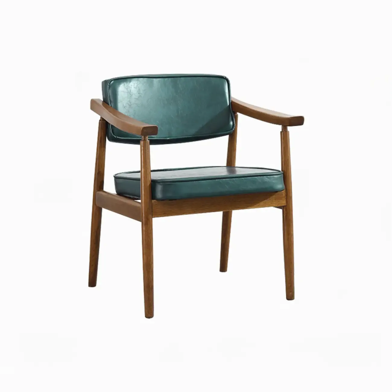 Modern Calfskin Upholstered Ergonomic Office Chair with Arms Image - 7