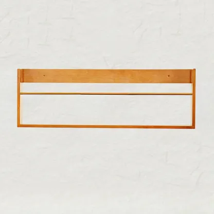 Mid Century Modern Wall Mounted Vinyl Record Display Shelf Image - 4