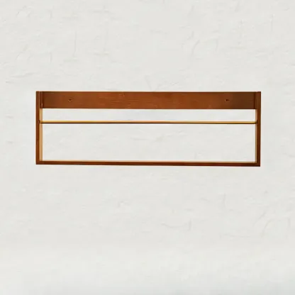 Mid Century Modern Wall Mounted Vinyl Record Display Shelf Image - 7