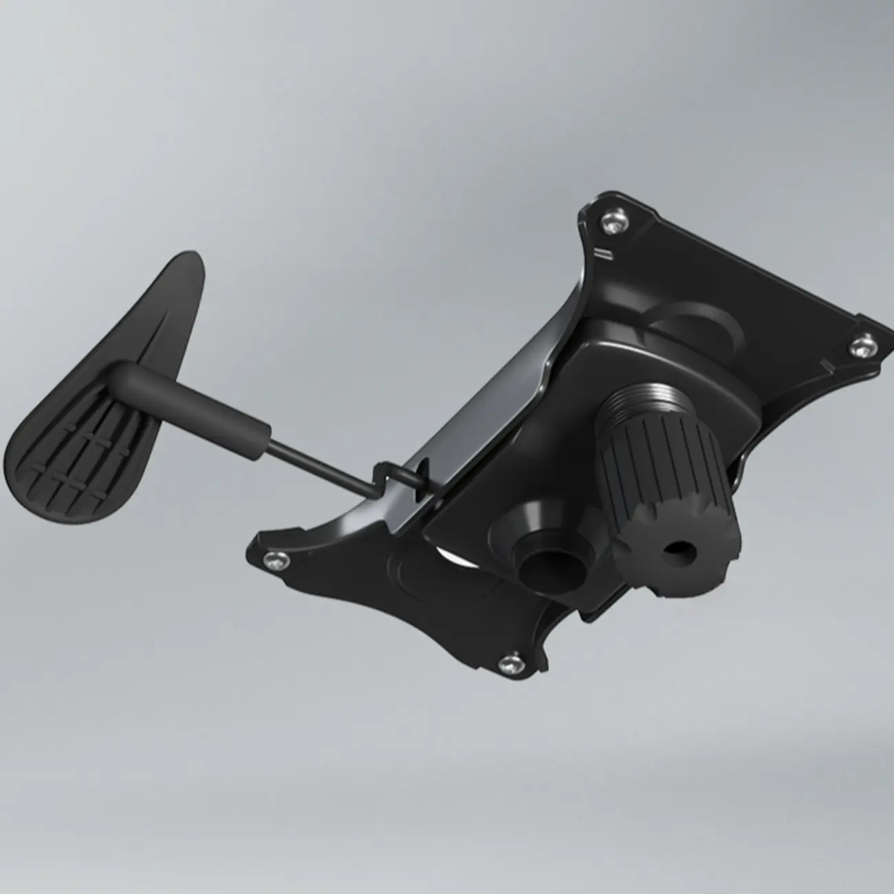 Modern Leather Mid-Back Ergonomic Swivel Office Chair Image - 9 | homeyfad