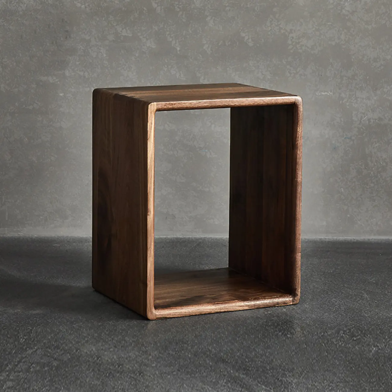 Small Vertical Wood Cube Bookcase With Drawer Open Back Image - 3 | homeyfad