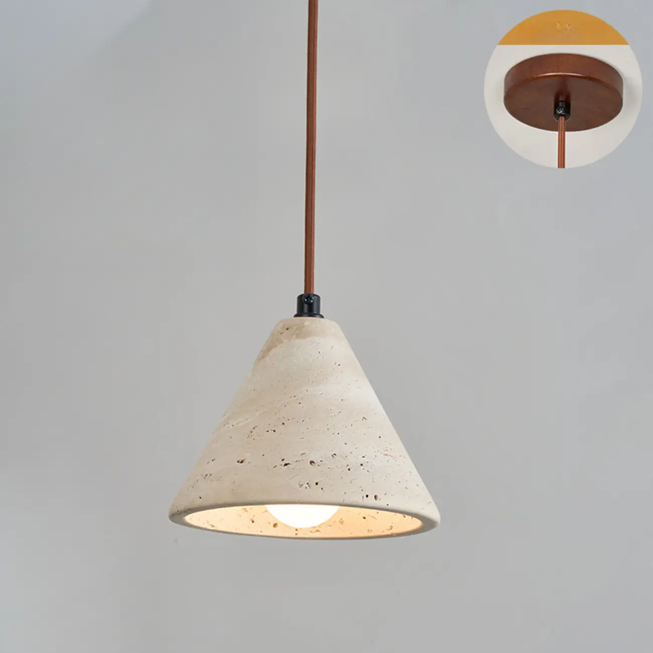 Contemporary Stone Rattan Pendant Lights Kitchen Island Image - 6 | homeyfad