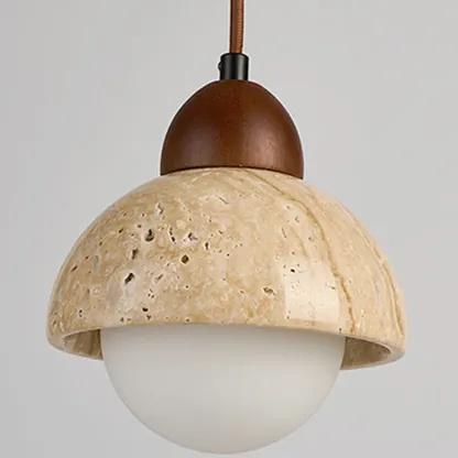 Contemporary Stone Rattan Pendant Lights Kitchen Island Image - 15