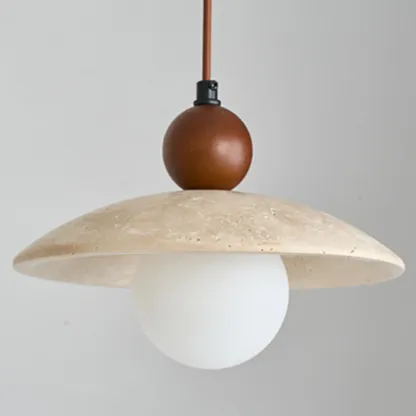 Contemporary Stone Rattan Pendant Lights Kitchen Island Image - 18