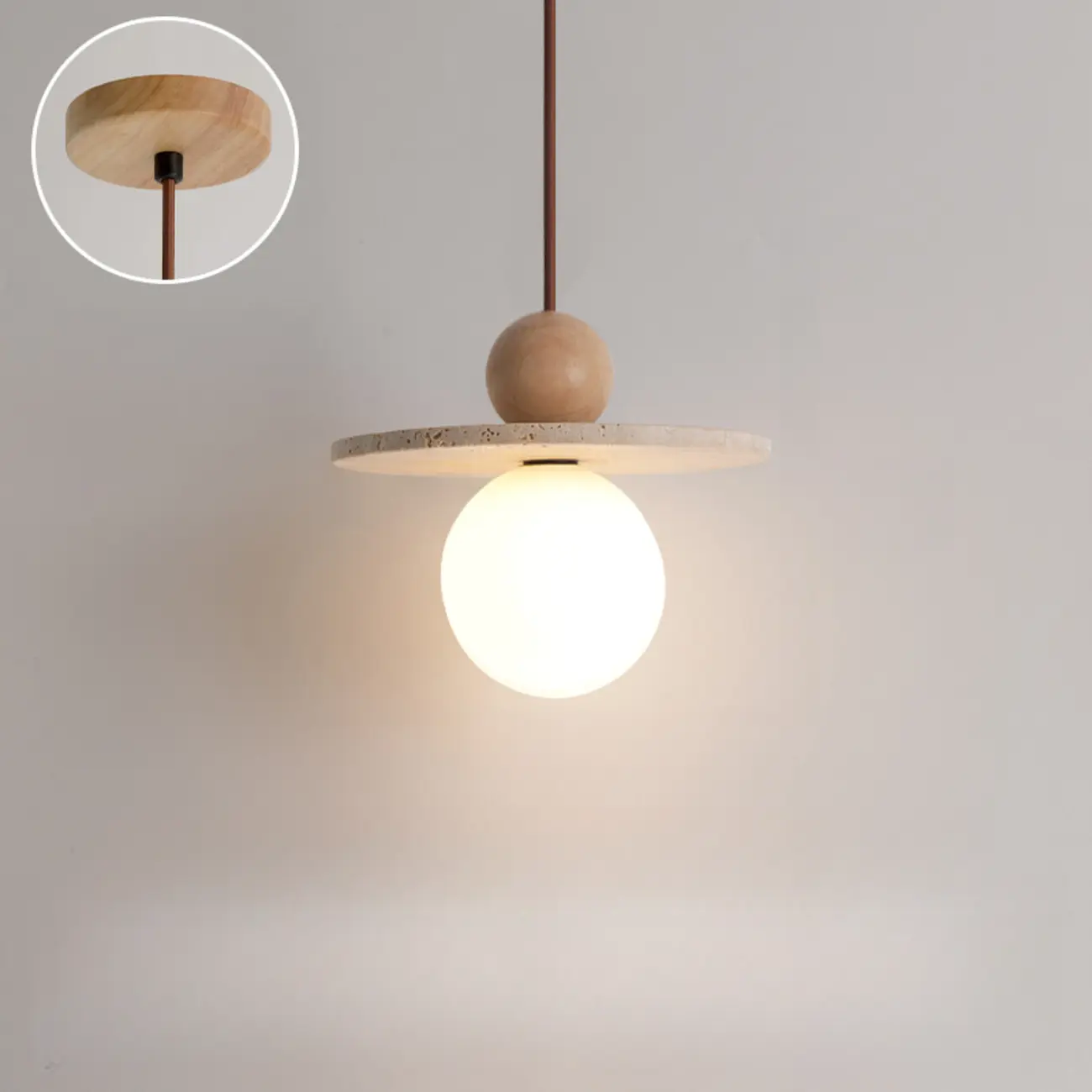 Contemporary Stone Rattan Pendant Lights Kitchen Island Image - 20 | homeyfad