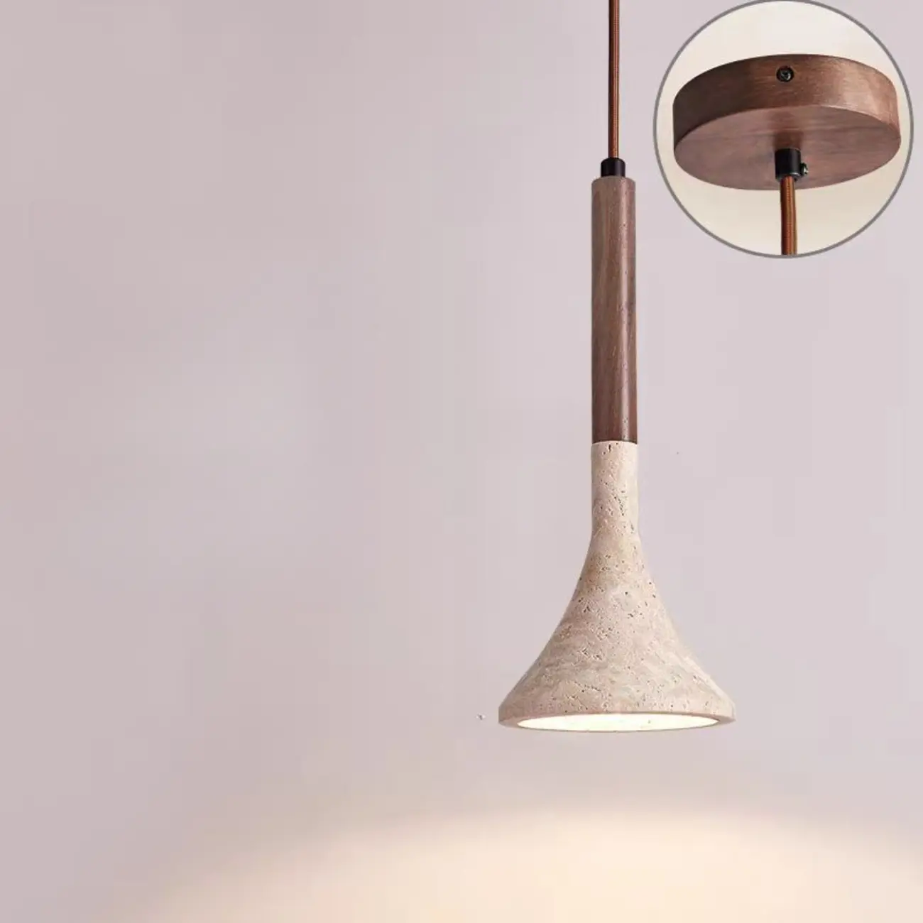 Contemporary Stone Rattan Pendant Lights Kitchen Island Image - 21 | homeyfad