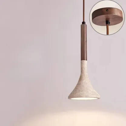 Contemporary Stone Rattan Pendant Lights Kitchen Island Image - 21