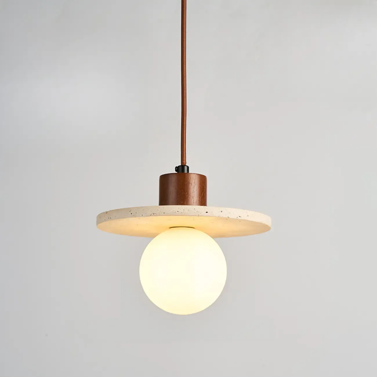 Contemporary Stone Rattan Pendant Lights Kitchen Island Image - 27