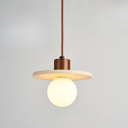 Contemporary Stone Rattan Pendant Lights Kitchen Island Image - 27