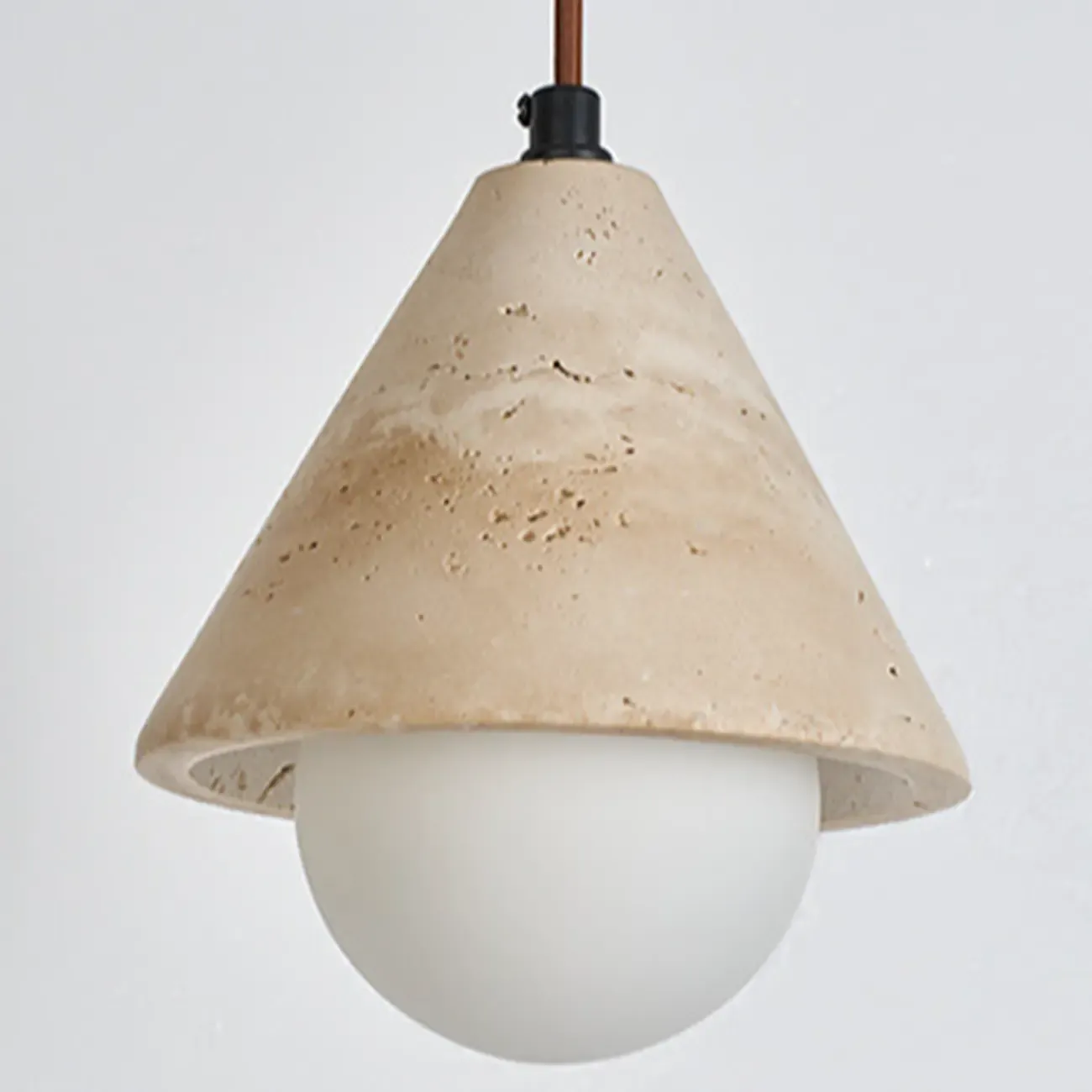 Contemporary Stone Rattan Pendant Lights Kitchen Island Image - 31