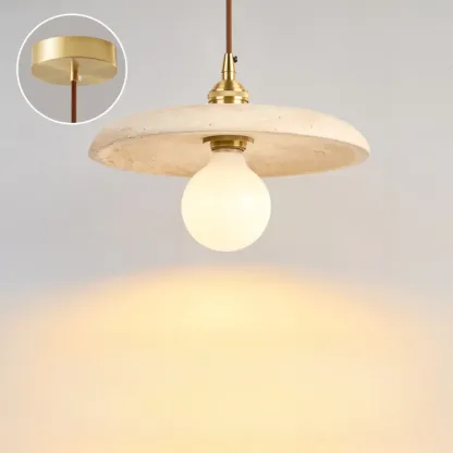 Contemporary Stone Rattan Pendant Lights Kitchen Island Image - 32