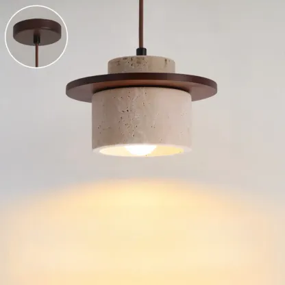 Contemporary Stone Rattan Pendant Lights Kitchen Island Image - 33