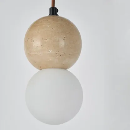 Contemporary Stone Rattan Pendant Lights Kitchen Island Image - 34